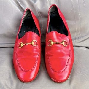 Red Gucci Loafers